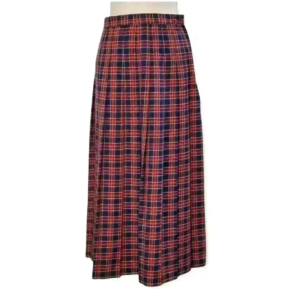 Sands Studio New York Vintage Pleated Plaid Skirt - Picture 4 of 13